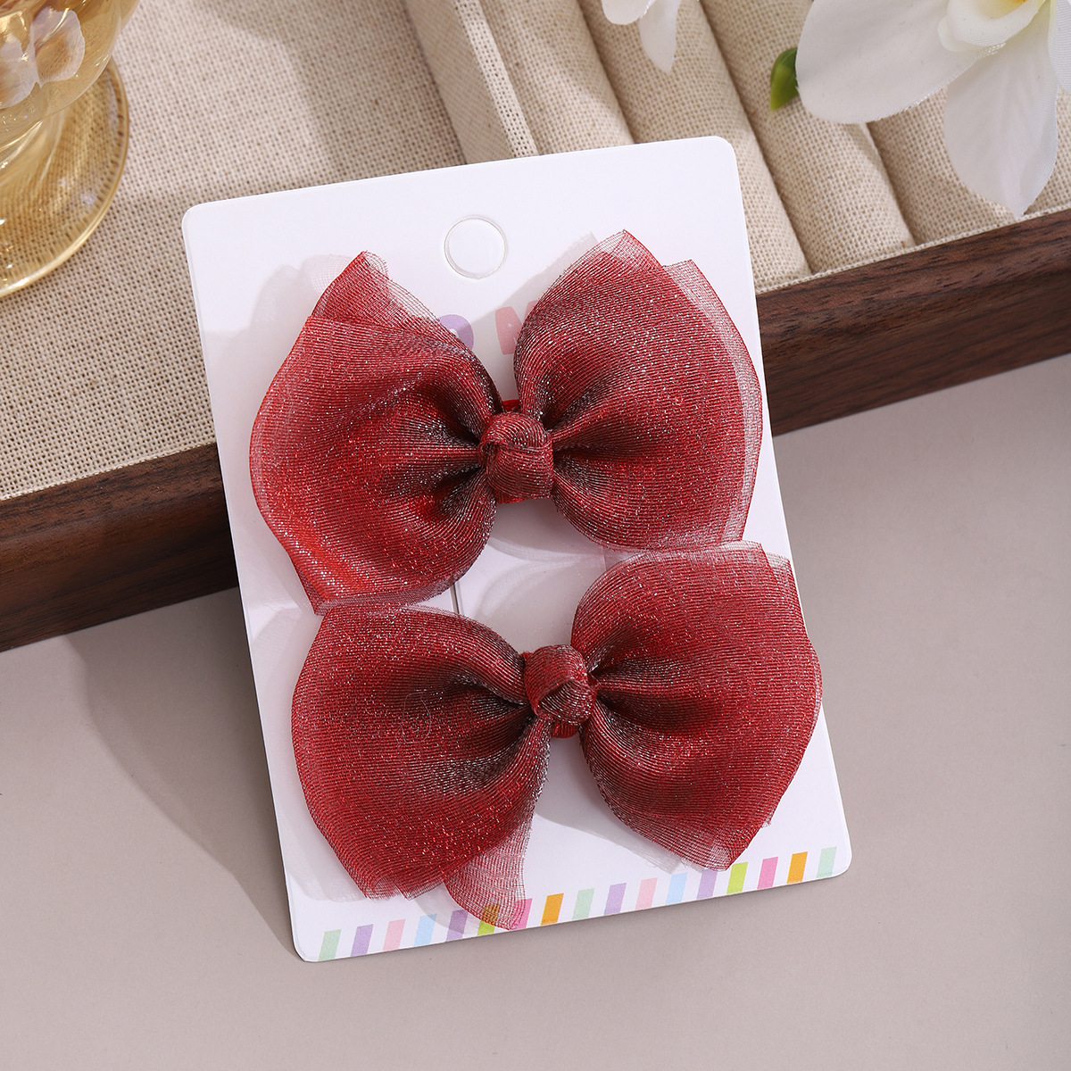 Niños nuevos clips para el cabello de gatos niñas lindos tocadillos rojos en línea frente rotura clips para el cabello de bebé joyería para el cabello de pestaña