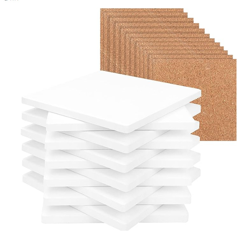 Natural diatom mud simplicity solid color coaster beverage coffee…