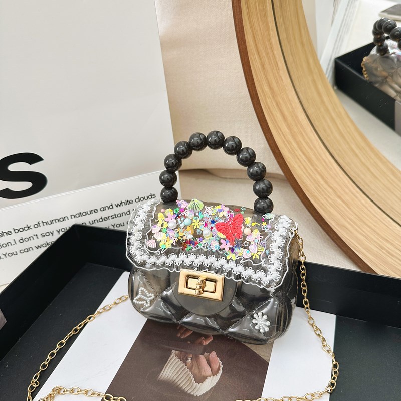 Juguetes hechos a mano DIY para niños bolsas de material de jelly bolsas de niñas bolsas de mano lindas bolsas de hombro juguetes hechos a mano