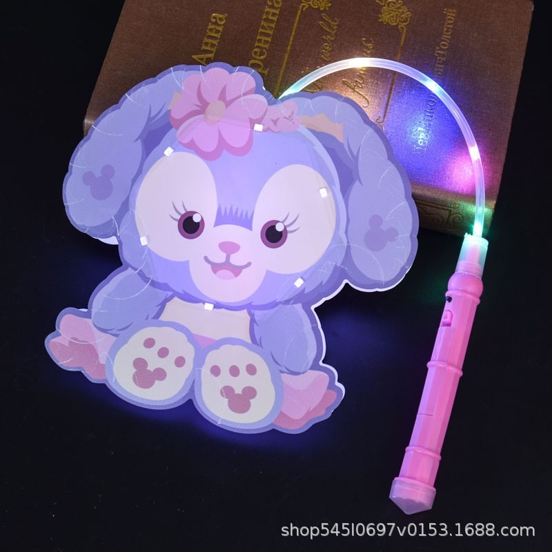 新款拉布布手提发光灯笼中秋儿童玩具卡通投影花灯挂饰幼儿园礼品|undefined
