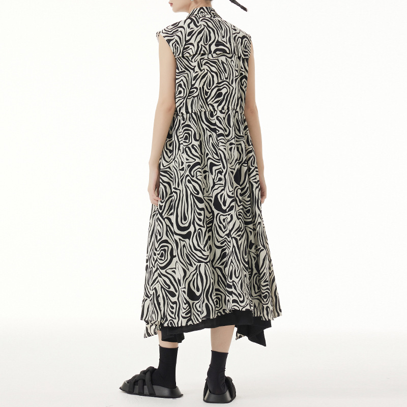 Estilo de la calle francés traje de cuello chaleco sin mangas de las mujeres de primavera y otoño delgada cintura apretada diseño sentido nicho estilo occidental Chaqueta de punto image 4