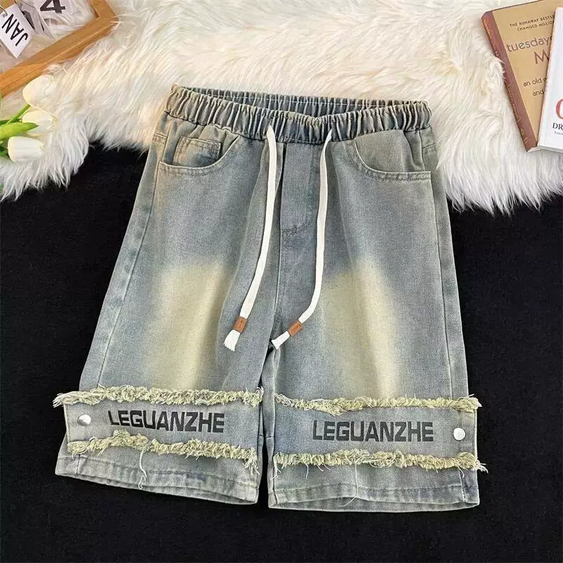 Denim skirt, summer shorts, small design trousers, trend of season