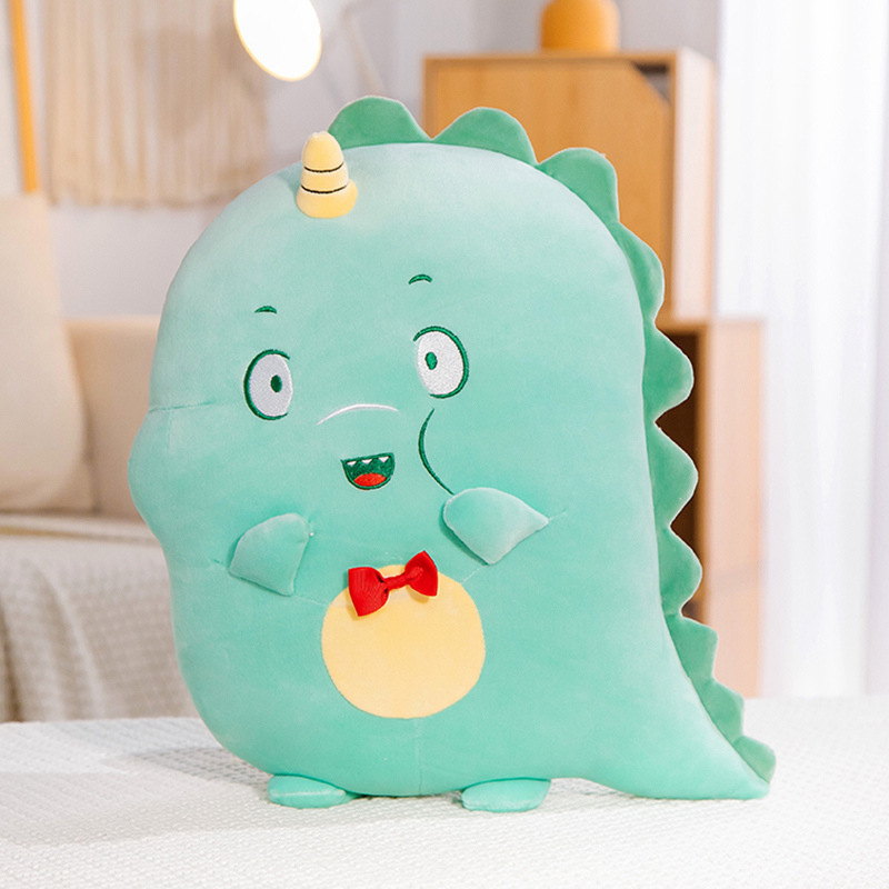 Linda muñeca de dinosaurio Niño pequeño juguete de peluche Regalo de Cumpleaños muñeca para dormir pareja divertida almohada Ragdoll