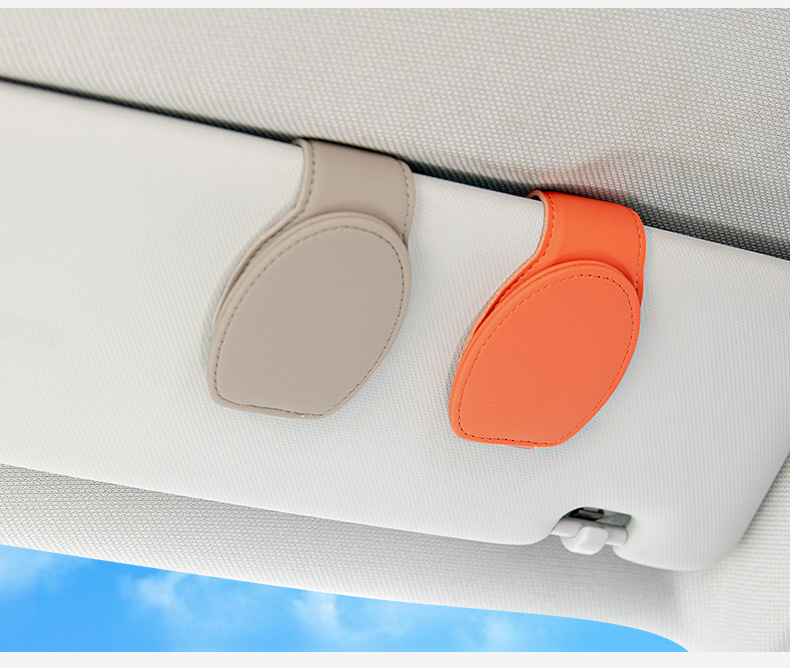 Car glasses clip sunglasses holder car sun visor storage box artifact car Main driving sunglasses multifunctional clip