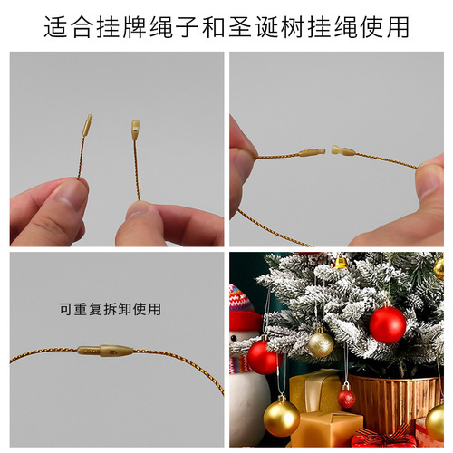 Colored bullet tag rope, general hanging particles for clothing accessories, clothing tag rope, tag line bullet hanging particles