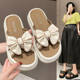 Thick-soled slippers women's summer outdoor wear 2025 new trample feeling one-word sandals and slippers fashionable all-match skirt beach shoes