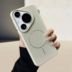 ハニカムメッシュ通気性と放熱性に優れ、Huawei P70Ultraファインサークル磁気吸引P70PRO落下防止携帯電話保護ケースに適しています。