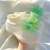 With bow, white
