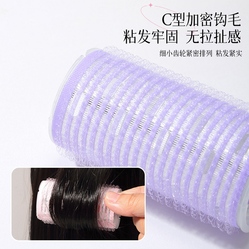 LMLTOP Velcro autoadhesivo 3 paquetes de cabello rizado aire frange fijación rizado tubo LLT12