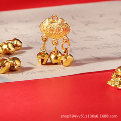 New Accessories Longevity Lock Gold Longevity Lock Pendant Ancient Style Hair Accessory Chinese Style High-End DIY Accessories