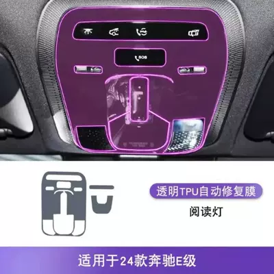 Car interior film | Dashboard Film, E260L Modification - reading-light-film