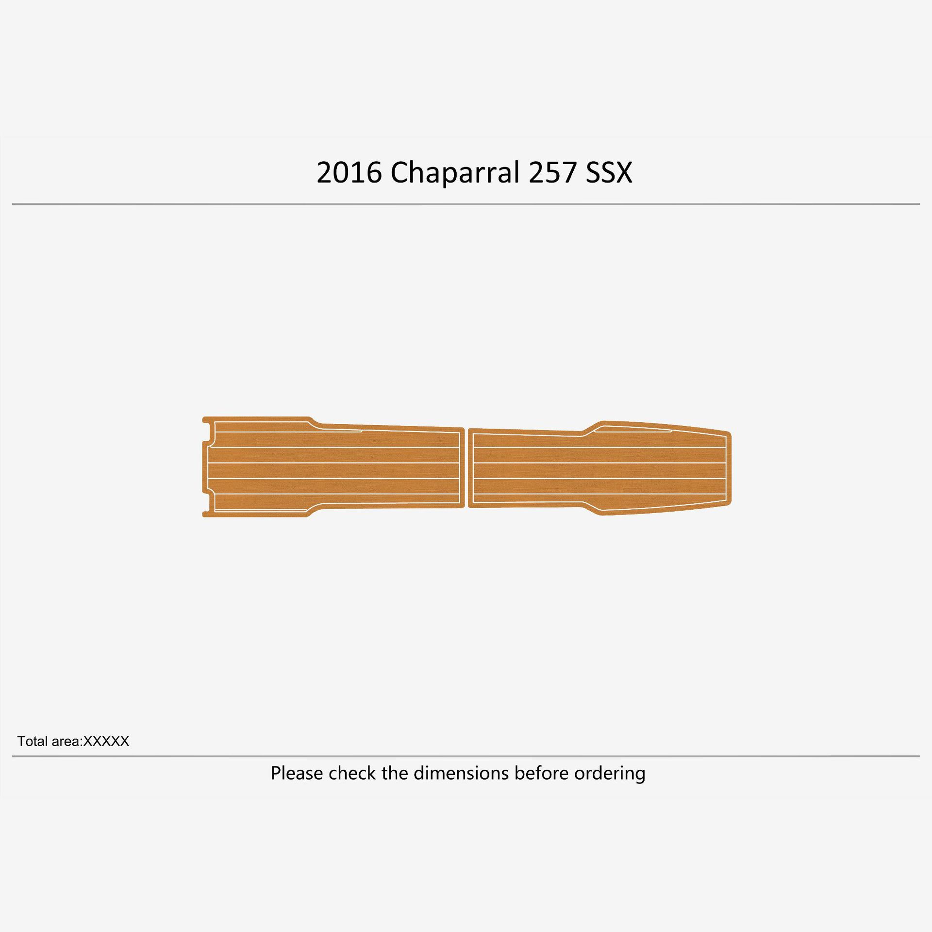 2016 Chaparral 257 SSX EVA Faux Teak Marine Floor
