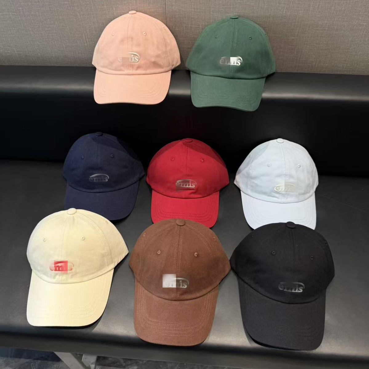 Korean Style Trendy Brand Small Logo Embroidery Versatile Baseball Cap That Makes the Face Look Smaller, Unisex Wide-Brimmed Hat