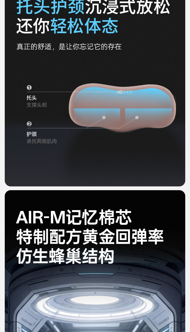 Soft Memory Foam Car Headrest, Breathable Neck Pillow, Comfortable Slow Rebound Sleeping Aid, Driver's Neck Pillow
