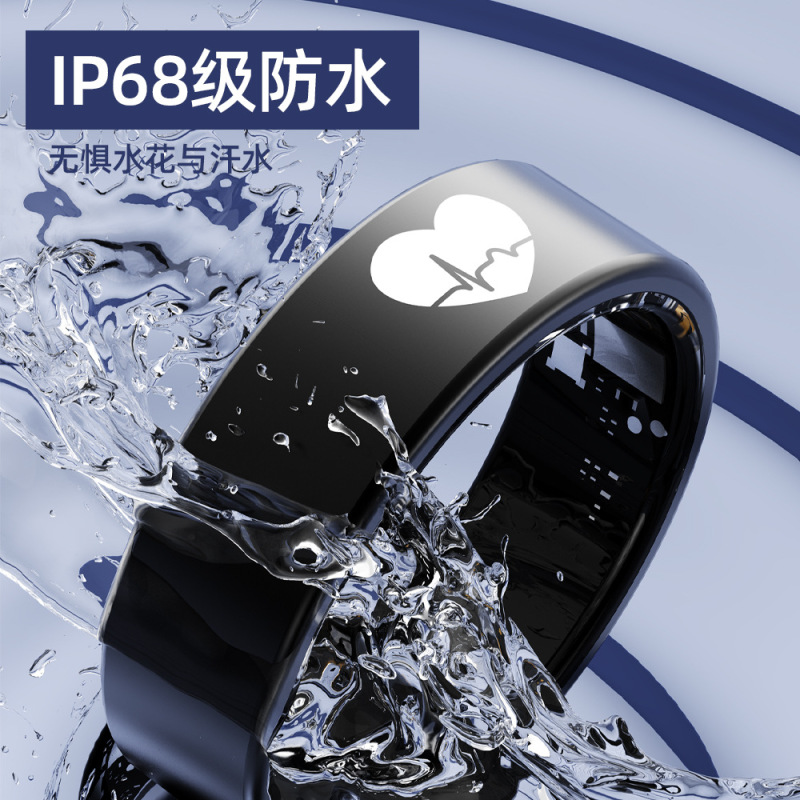 ECG智能戒指心电心率血氧血压血糖体温睡眠运动自动监测远程关爱|undefined