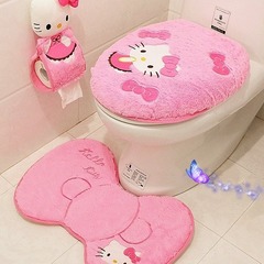 冬の厚手のトイレットマットのぬいぐるみ保温用防水貼り付け式座布団座布団