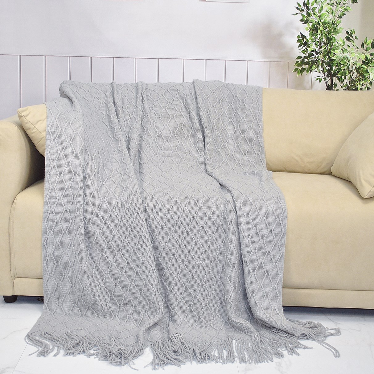 Manta nórdica de color sólido, estilo retro, para oficina, manta gruesa para aire acondicionado, manta para casa, sofá, cama, siesta