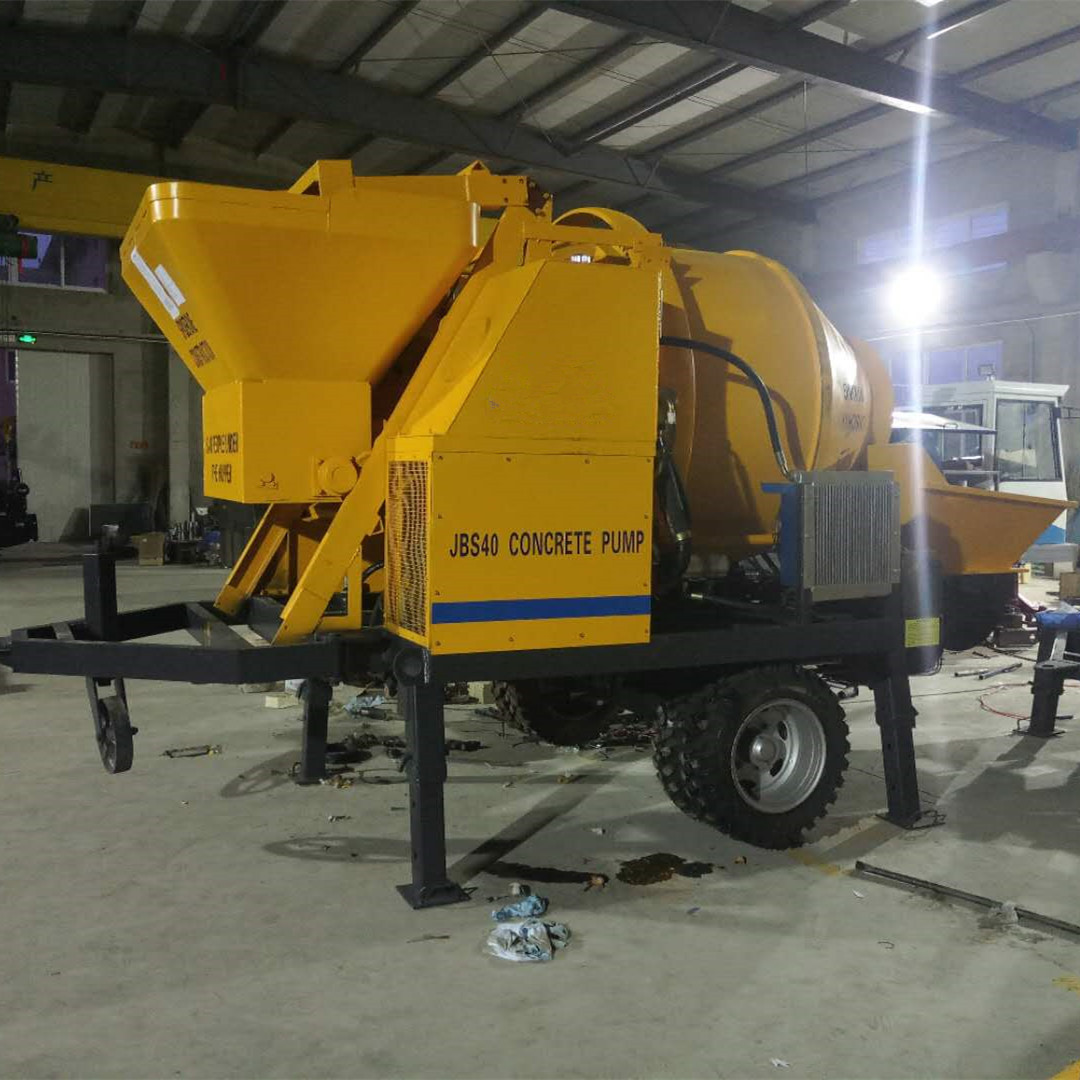 地泵一体机 搅拌地泵一体机 混凝土搅拌地泵 搅拌输送一体机 泵机