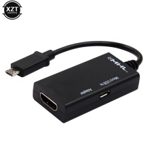 Micro转HDMI线 手机转高清转换器Micro US B转高清HDMI S2hdmi