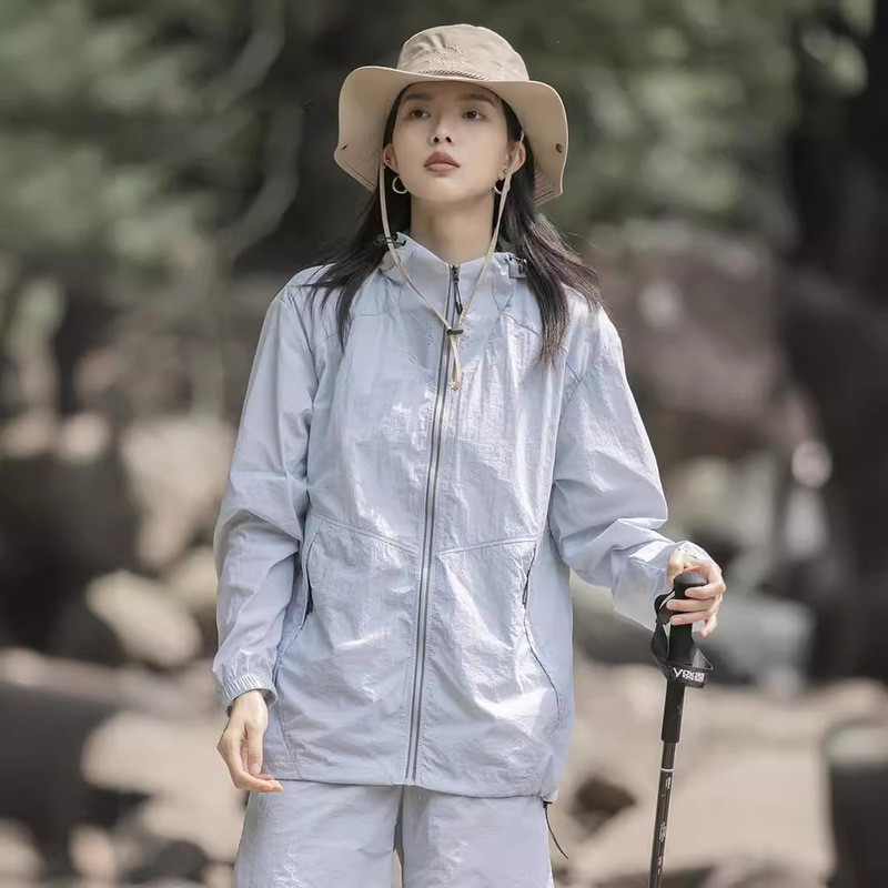 Huagang Camel Mountain Series Outdoor Sun Protection Clothing for Men and Women, New Summer Style, Ice Silk Thin Sun Protection Clothing, Couple's Summer Wear Huagang Camel Mountain Series Outdoor Sun Protection Clothing for Men and Women, New Summer Style, Ice Silk Thin Sun Protection Clothing, Couple's Summer Wear