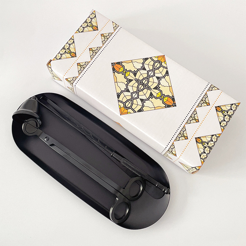 Conjunto de herramientas para velas de aromaterapia - Diseño moderno simple, incluye cortador de vela de acero inoxidable, extintor de vela y encendedor, venta al por mayor