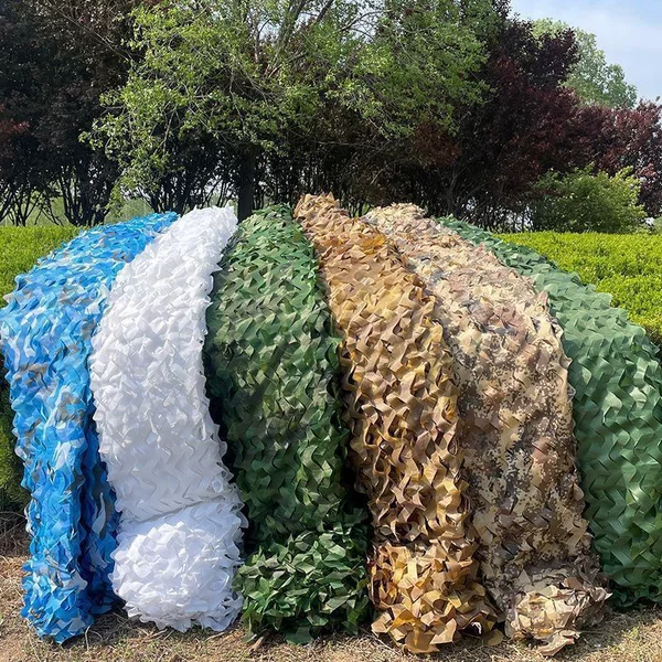 Manufacturer Customized Anti-Aerial Photography Camouflage Net Jungle Camouflage Sunshade Net Cs Outdoor Indoor Decoration Mountain Greening Net
