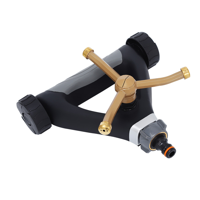 供应塑料草坪洒水器脚底座  金属三叉洒水器  园林洒水器底座