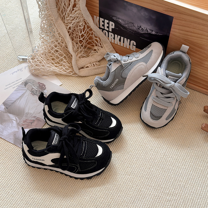 2025 New Spring Boys' Shoes Trendy Girls' Sports Shoes Children's Campus Running Hiking Shoes Casual