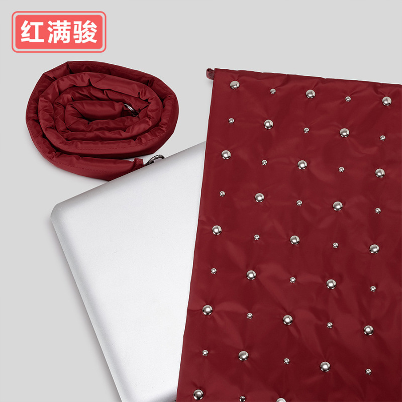 简约14寸笔记本平板电脑包11寸iPad苹果内胆包铆钉单肩斜挎包女|undefined