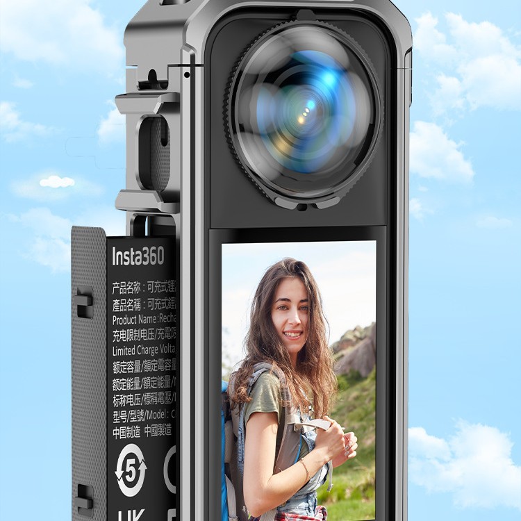 Suitable for Insta360 X5 panoramic camera magnetic fast insert metal…