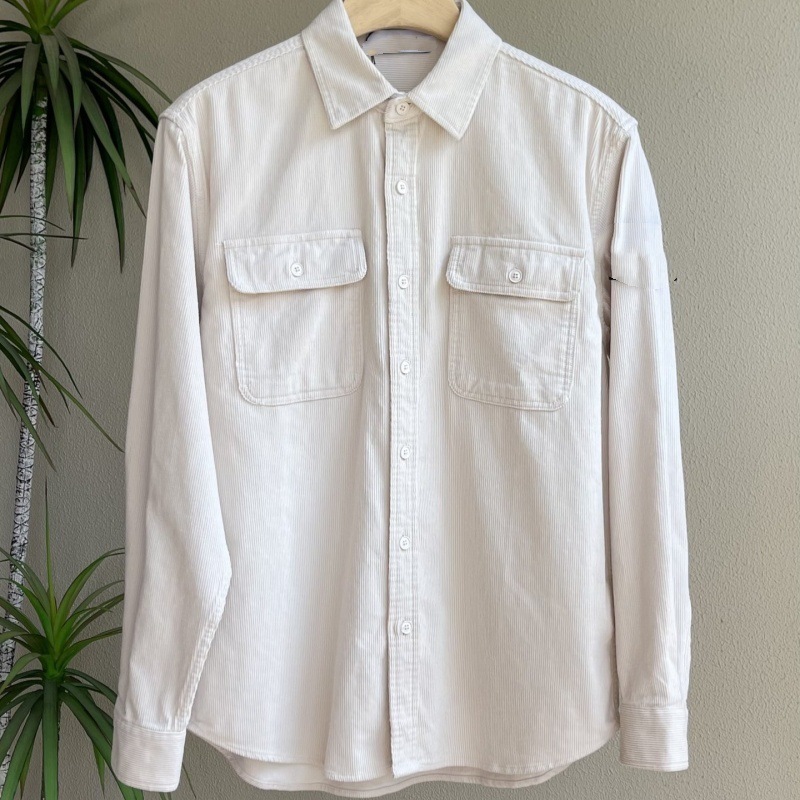 24SS Workwear corduroy camisa de manga larga chaqueta de trabajo chaqueta de mecha de lámpara