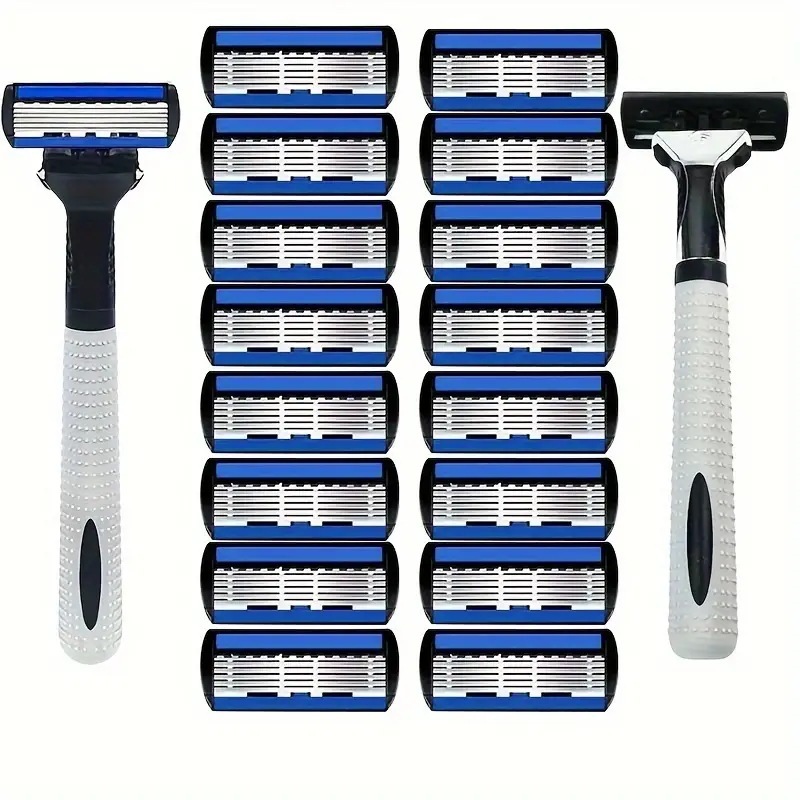Cross-border super new product 6-layer blade manual razor razor unisex Geely 6-layer razor blade holder