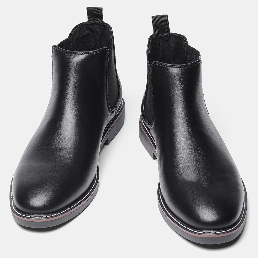 Herren Britische Herrenschuhe Polnische Farbe Mode Retro Herren Übergröße Stiefeletten Stiefeletten_voghion.com