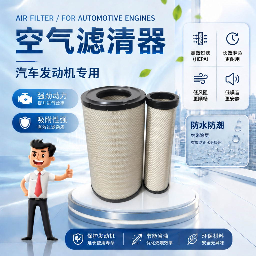 Mine Truck Air Filter Element 15270188 Af25454 P777868 Hp2584 1113357 Air Filter Element