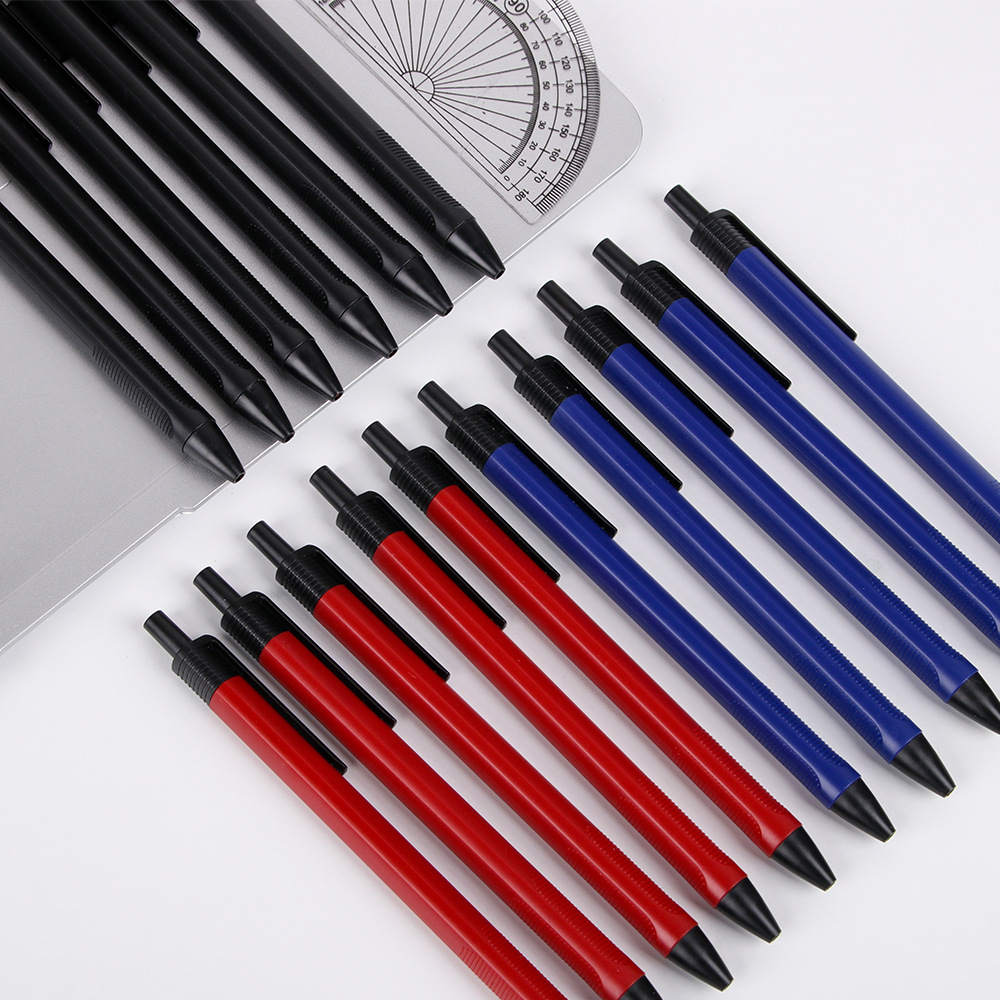 Bolígrafo de aceite medio creativo 0,7mm liso de gran capacidad negro rojo azul firma examen bolígrafo de góner papelería al por mayor