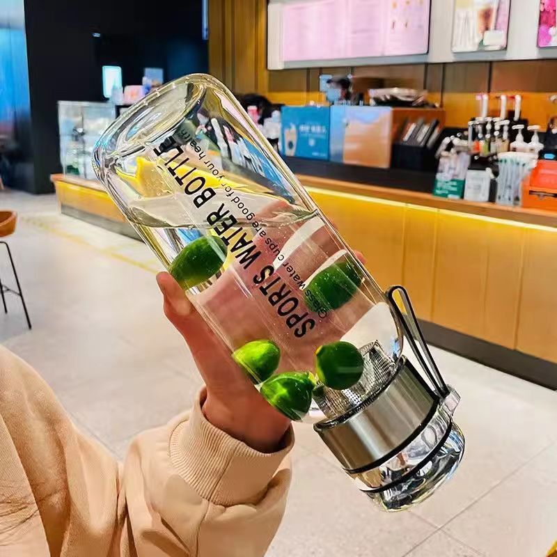 】新款德国吨吨玻璃杯耐高温泡茶水分离带茶仓大容量加厚水杯|undefined
