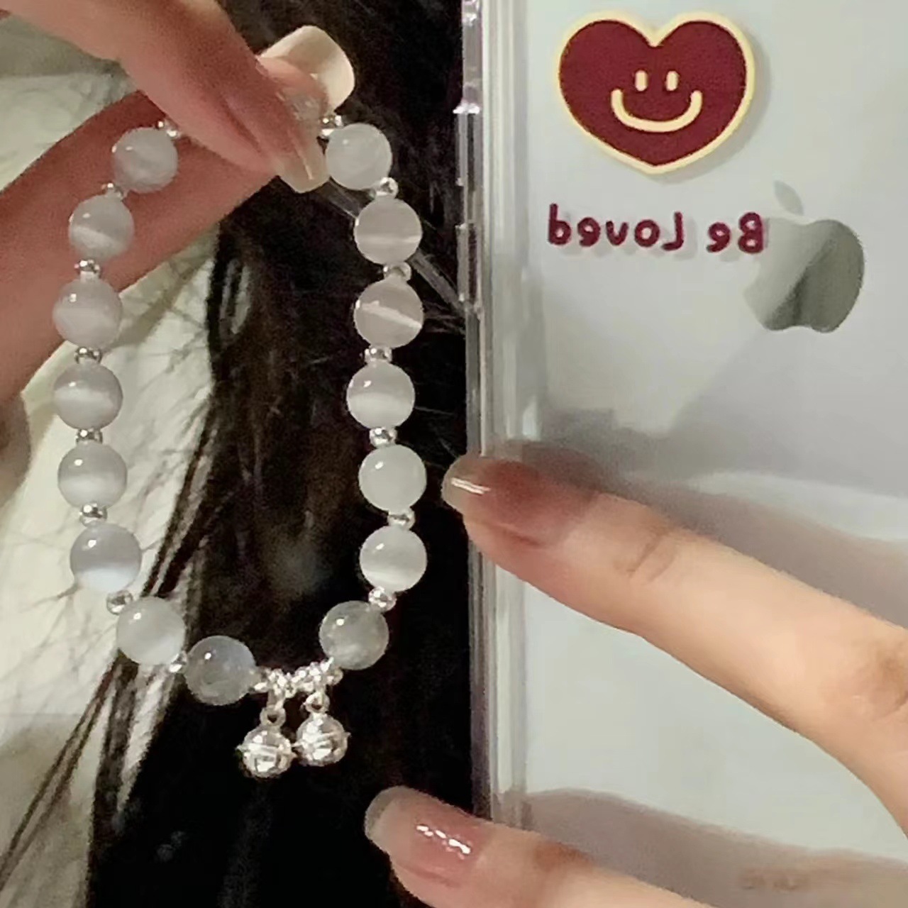 Pequeño Libro Rojo misma pulsera de cuentas de cristal nuevo estilo chino pulsera de temperamento personalizado temperamento femenino pulsera de estilo literario al por mayor