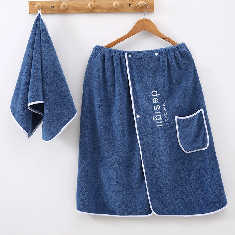 Coral bath towel for home use, set for adults, (Cross-border trading), increased thickness, water absorbent
