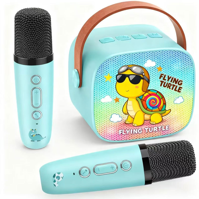 Bluetooth Speaker Wireless Karaoke Microphone Heavy Bass Singing Device Cross-Border P2/K1_voghion.com