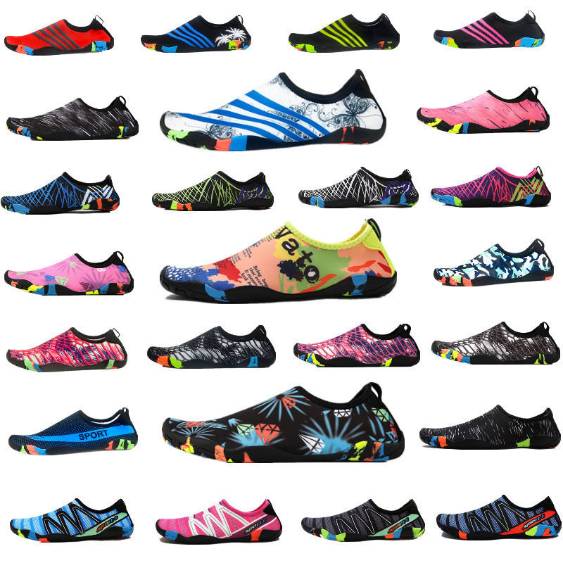 Cross-Border Wholesale Ready-Made Swimming Shoes Water Shoes Outdoor Couples Surfing Wading Beach Shoes for Men and Women