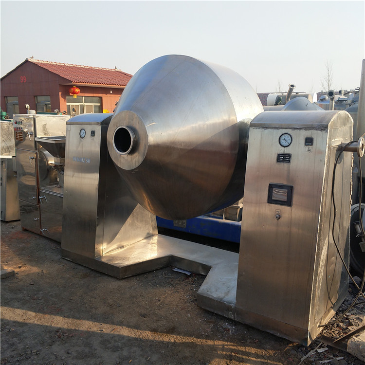 出售二手干燥机 二手搪瓷双锥回转真空干燥机 双锥干燥机报价