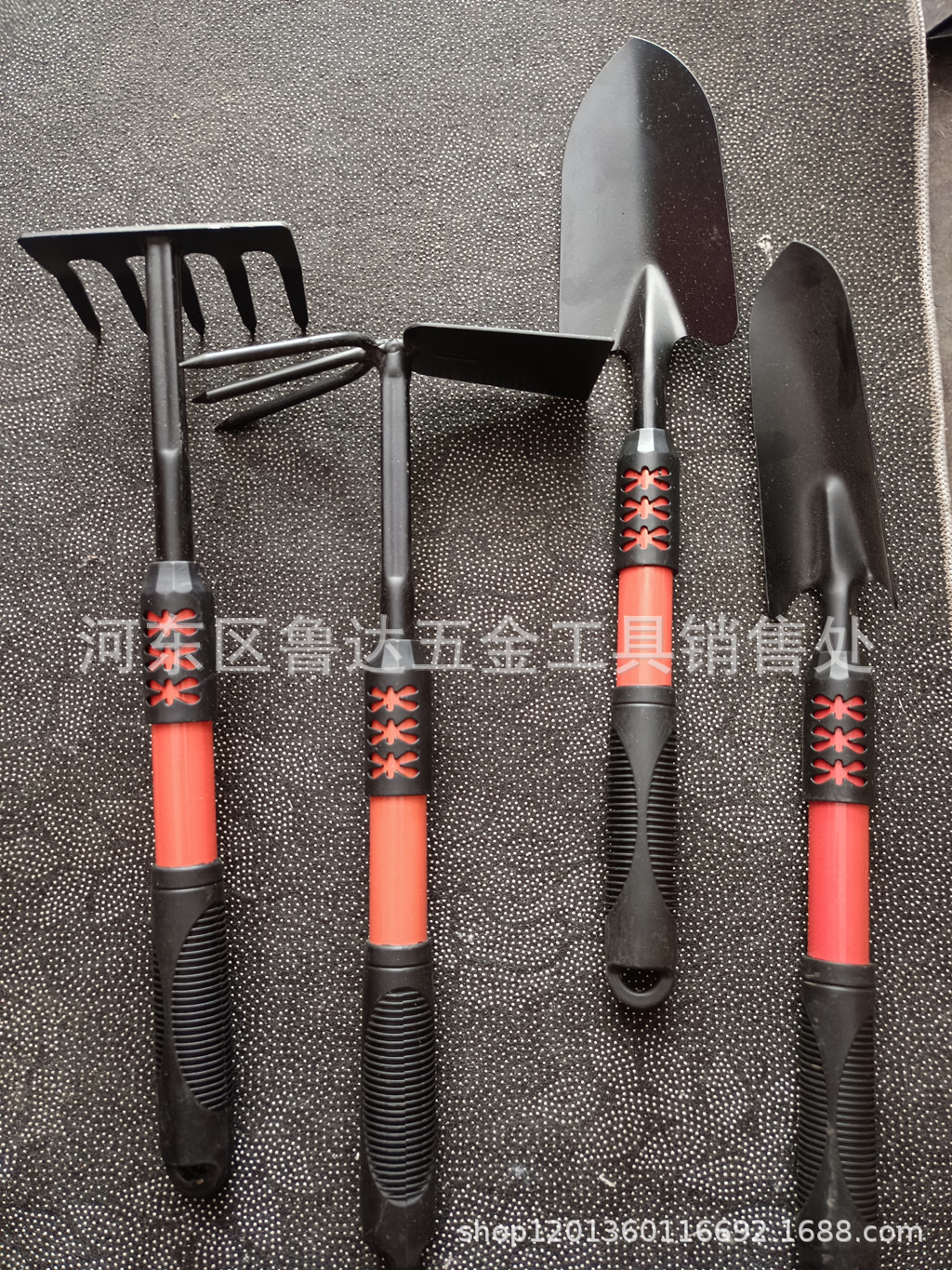 赶海专用工具加厚包胶塑料铲子 五齿耙子两头忙种菜种花园林园艺