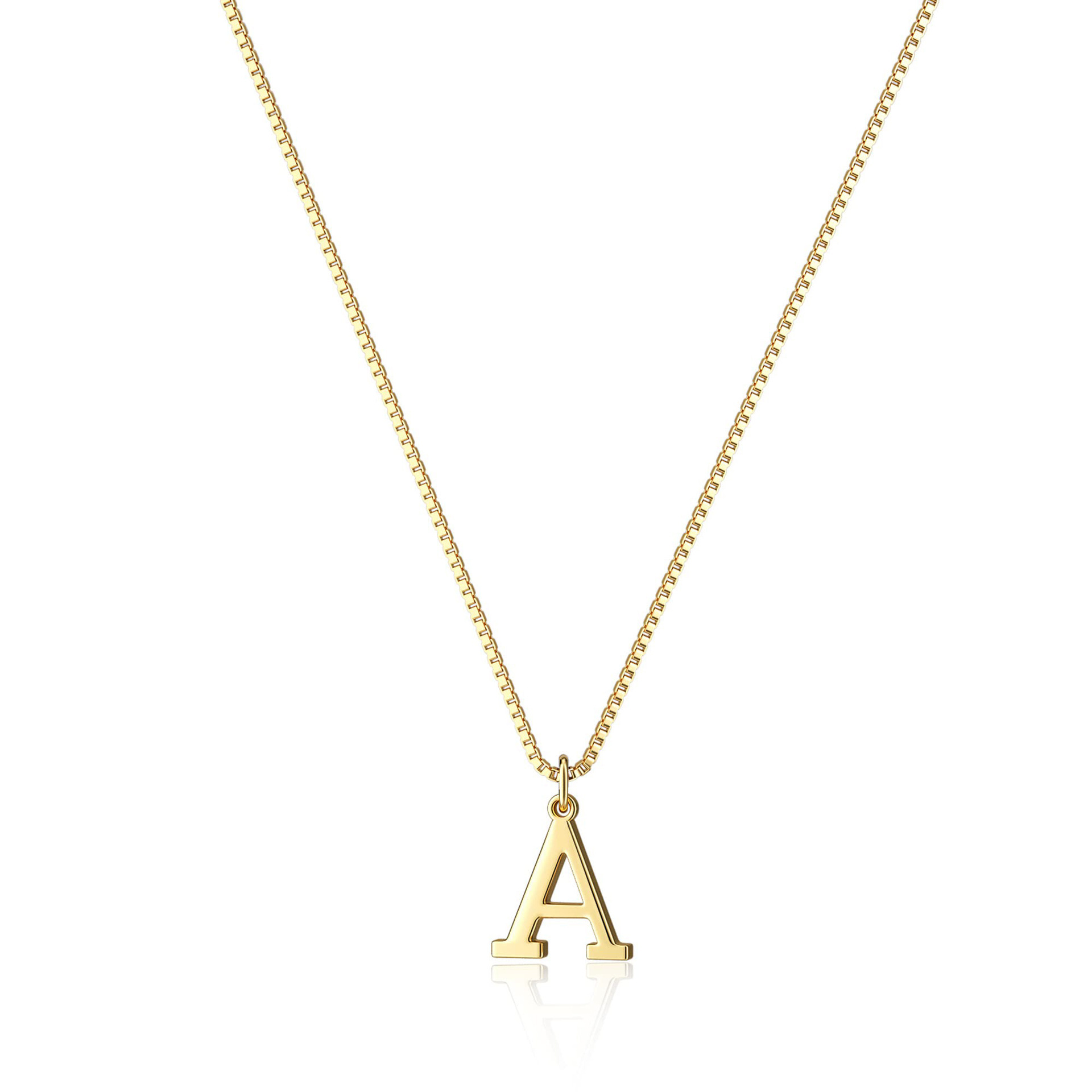 Collier transfrontalier en acier inoxydable avec 26 initiales anglaises pour femmes, style européen et américain, INS Fashion Simple_voghion.com
