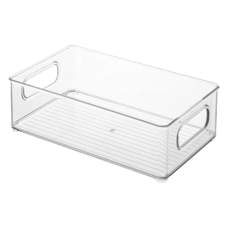 Caja organizadora de mascarillas cosméticas transparente de escritorio YZ1008, cesta de aperitivos acrílica, caja de almacenamiento de artículos diversos para el hogar y la cocina