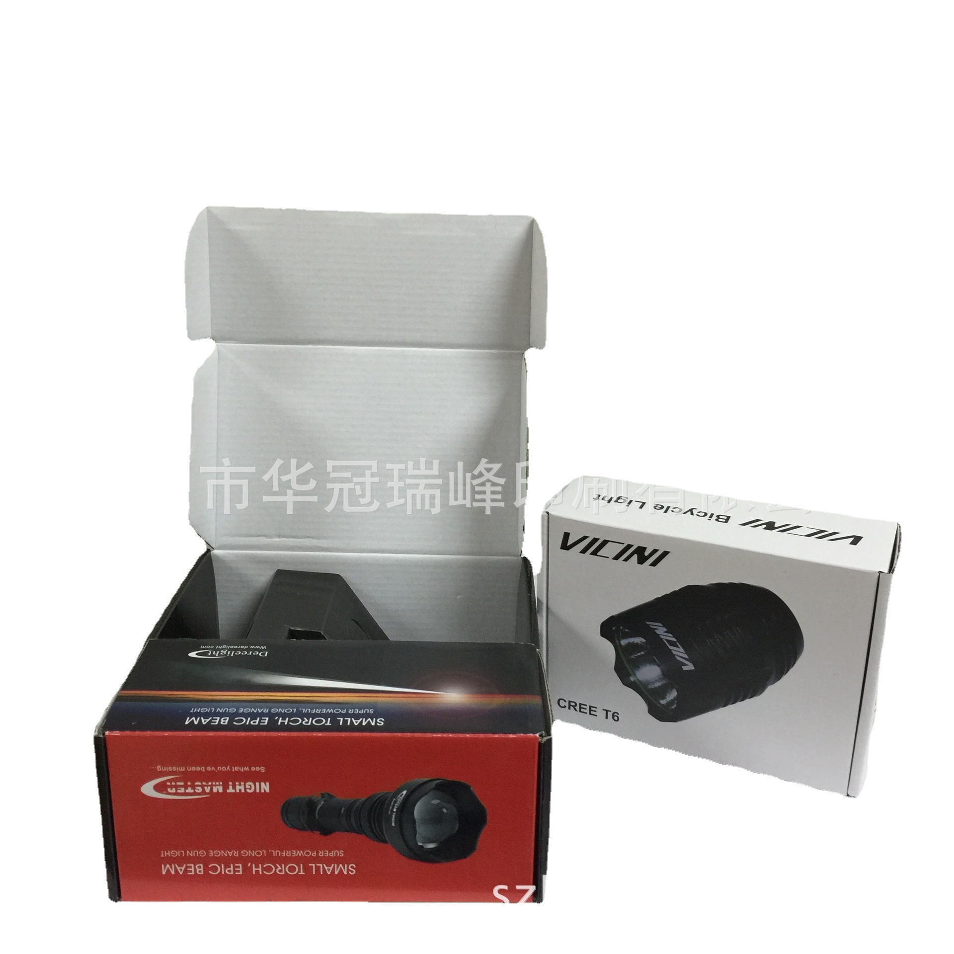 供应 手电筒包装盒 强光手电筒彩盒 LED手电筒包装盒可印刷logo