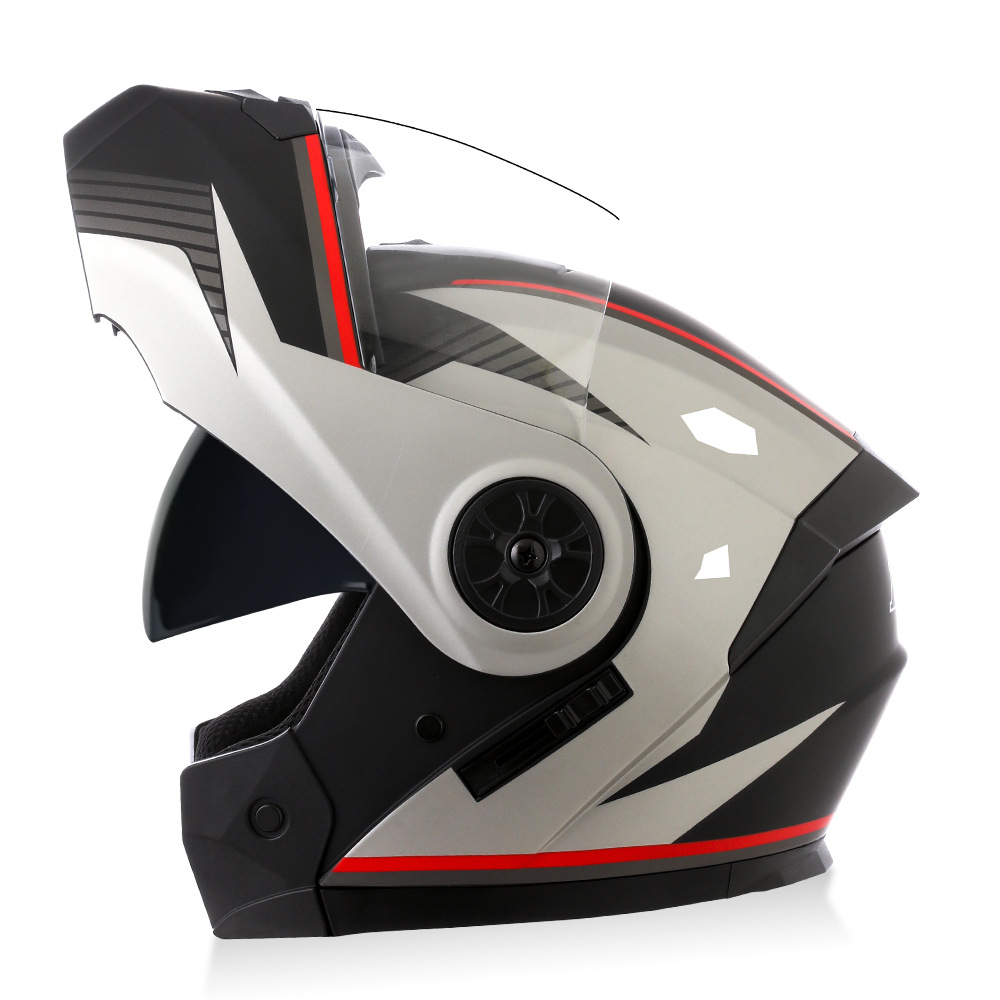 BLD transfronterizo para cascos de motocicletas eléctricas cascos completos cascos de doble lente cuatro estaciones al por mayor