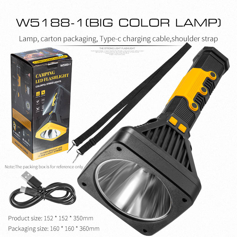 Lintera portátil de emergencia transfronteriza RGB de gran capacidad al aire libre