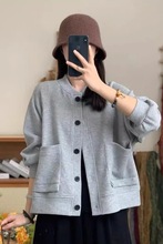 春秋季新款女士短外套开衫卫衣棒球服洋气夹克上衣女装