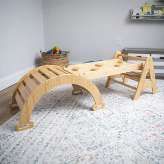 定制木质家用儿童折叠玩具组合幼儿园户外早教训练小型宝宝攀爬架