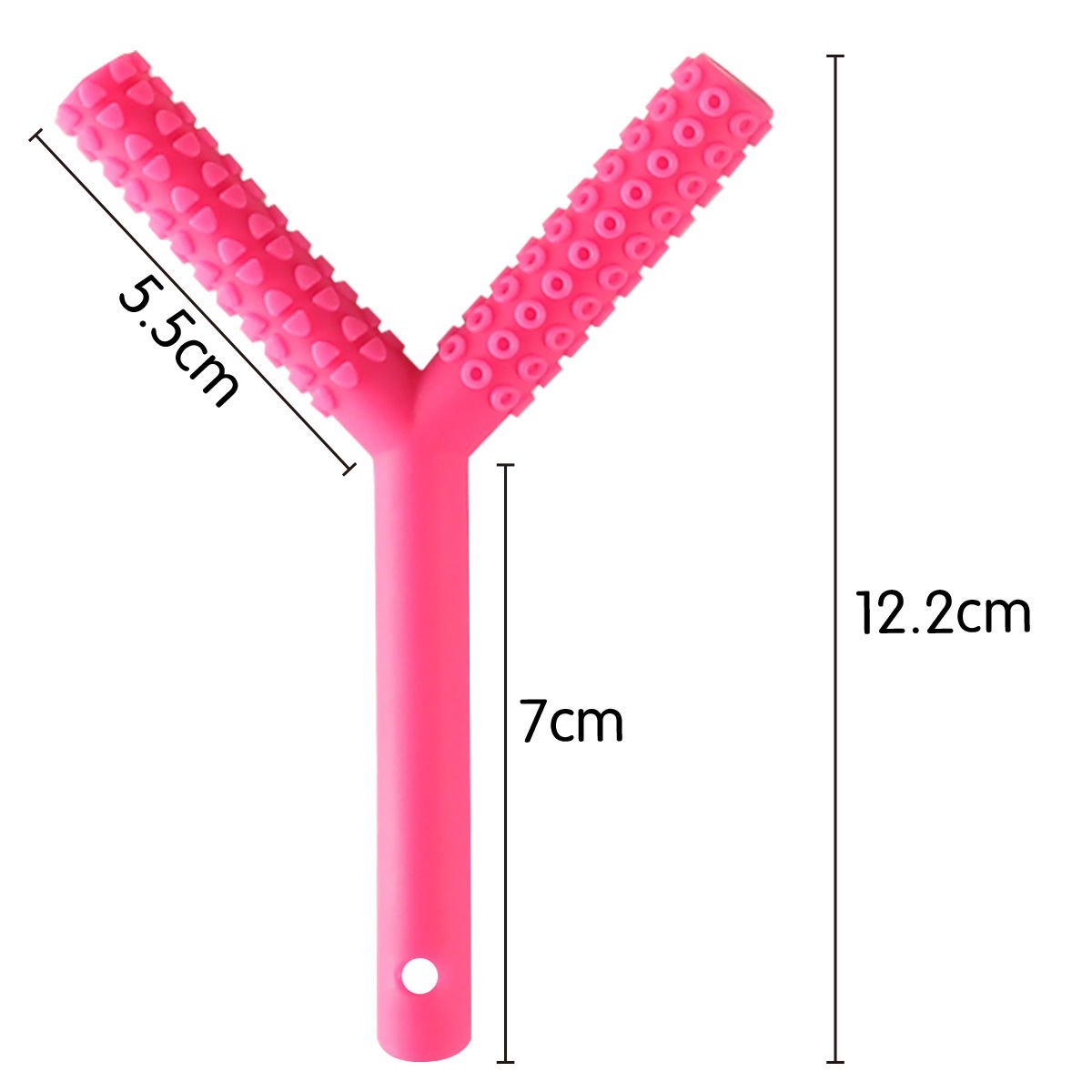 Rosa (en forma de Y con agujero de cordón)